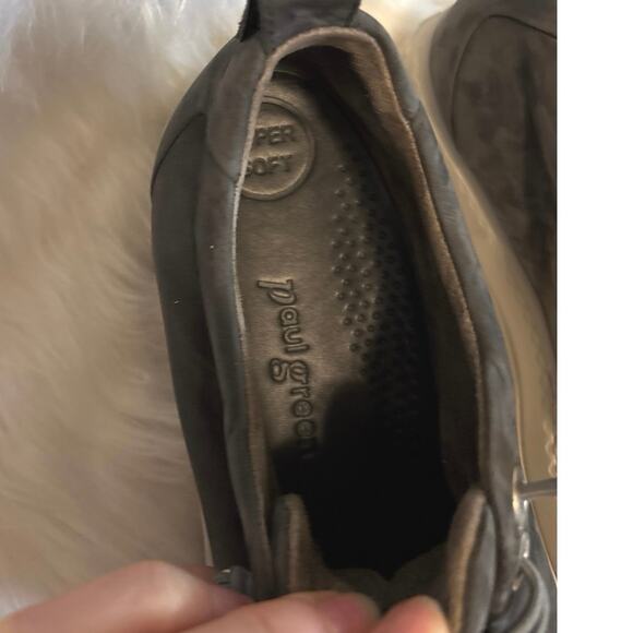 Paul Green Faye Gray Suede Platform Sneakers 7.5 Comfort Luxe Casual Shoes - Picture 6 of 8